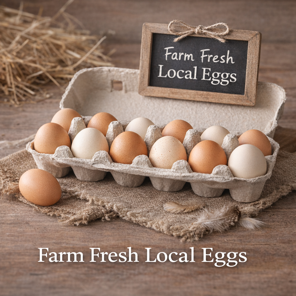 Farm Fresh Local Eggs (Dozen)