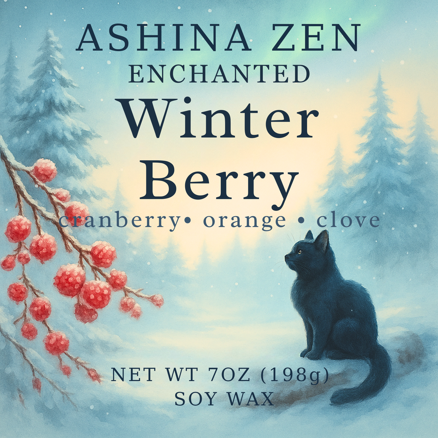 Enchanted Winter Berry Soy Candle – 9oz