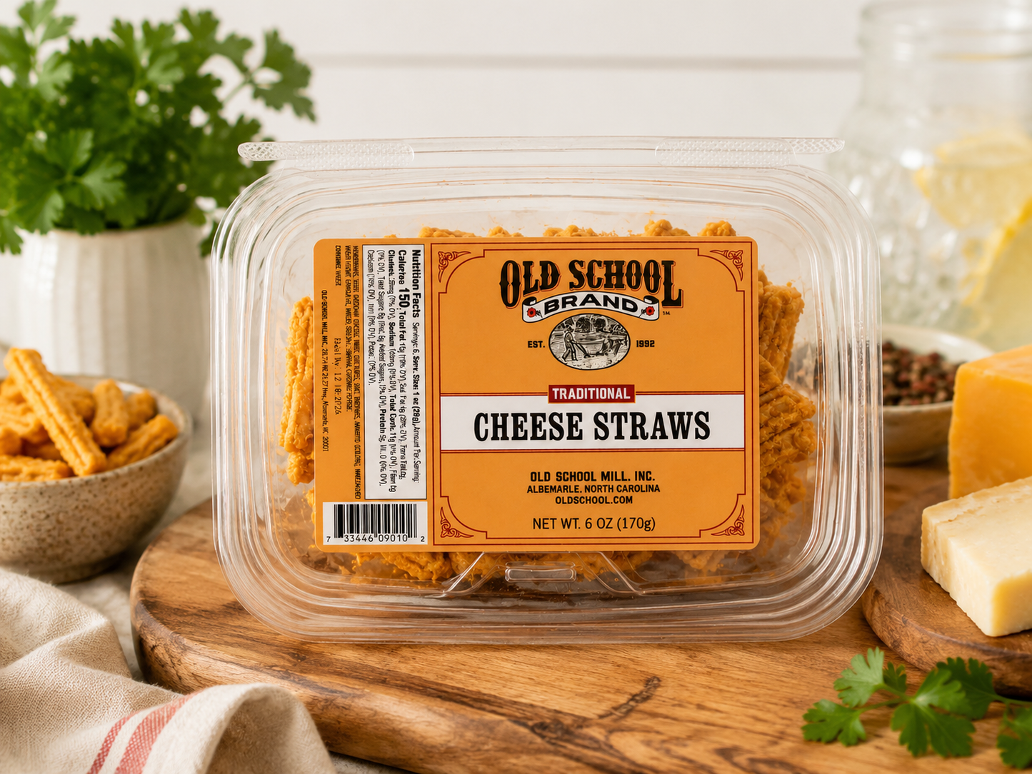 Old School Brand Traditional Cheese Straws – 6oz