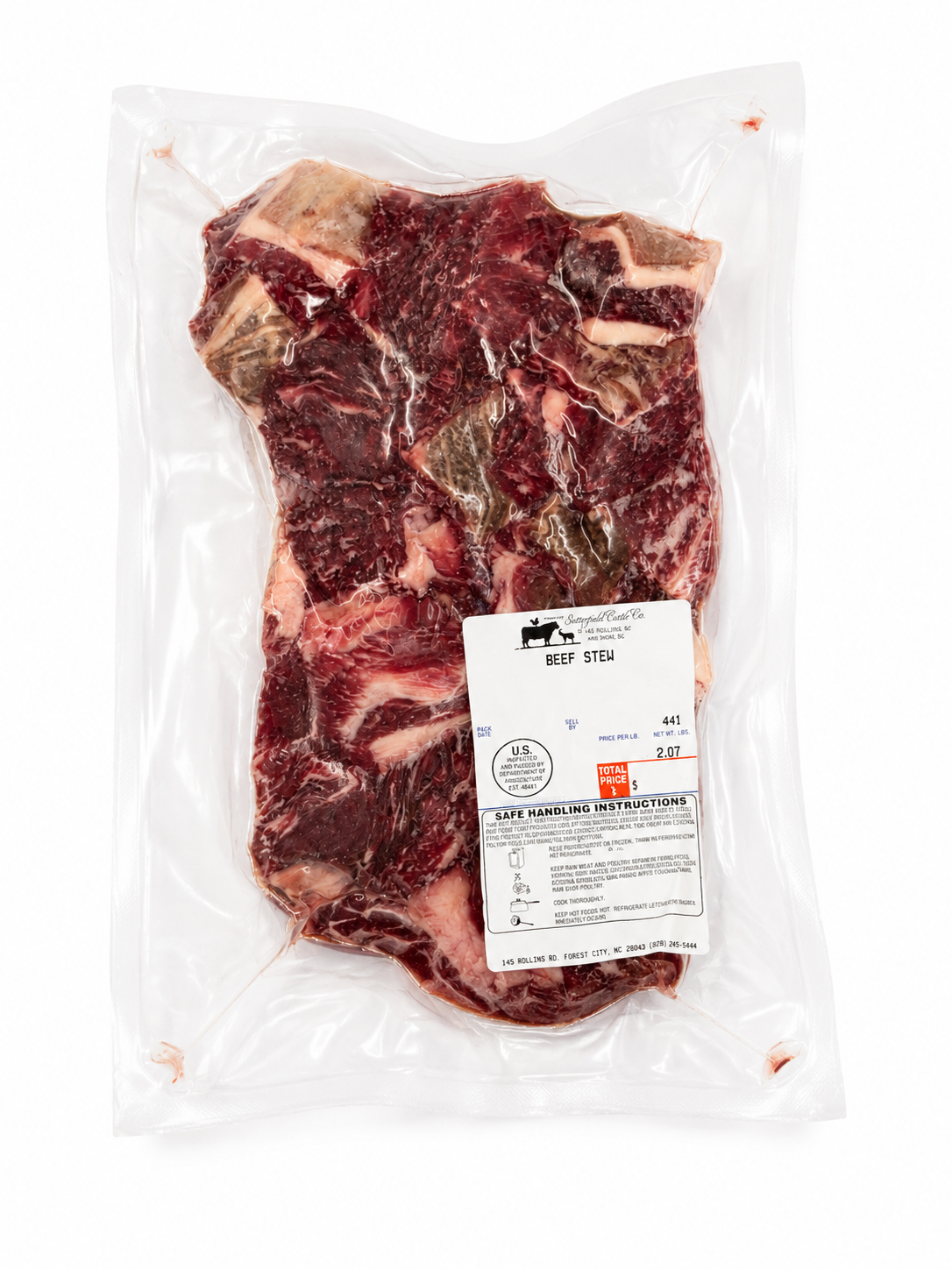 Beef Stew Meat – Satterfield Cattle Co.