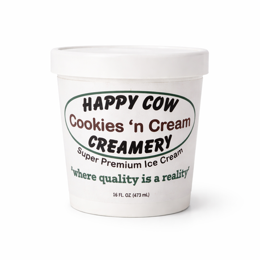 Happy Cow Creamery Cookies & Cream Ice Cream (16 oz)