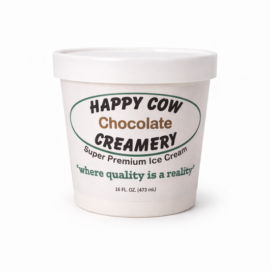 Happy Cow Creamery Chocolate Premium Ice Cream