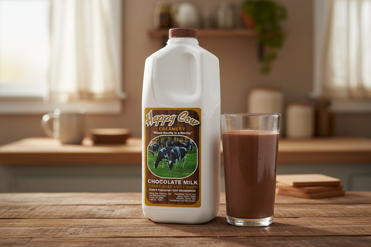 Happy Cow Creamery Chocolate Milk