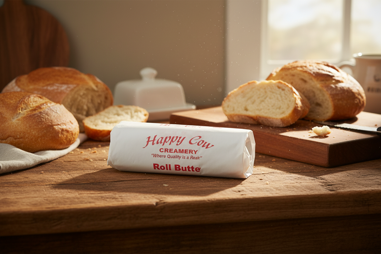 Happy Cow Creamery Salted Rolled Butter