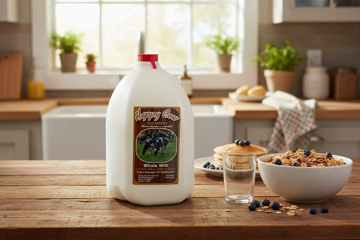 Happy Cow Creamery Whole Milk