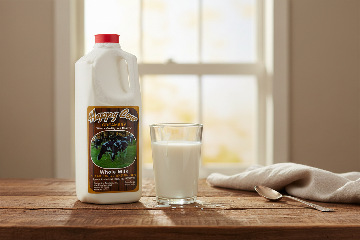 Happy Cow Creamery Whole Milk
