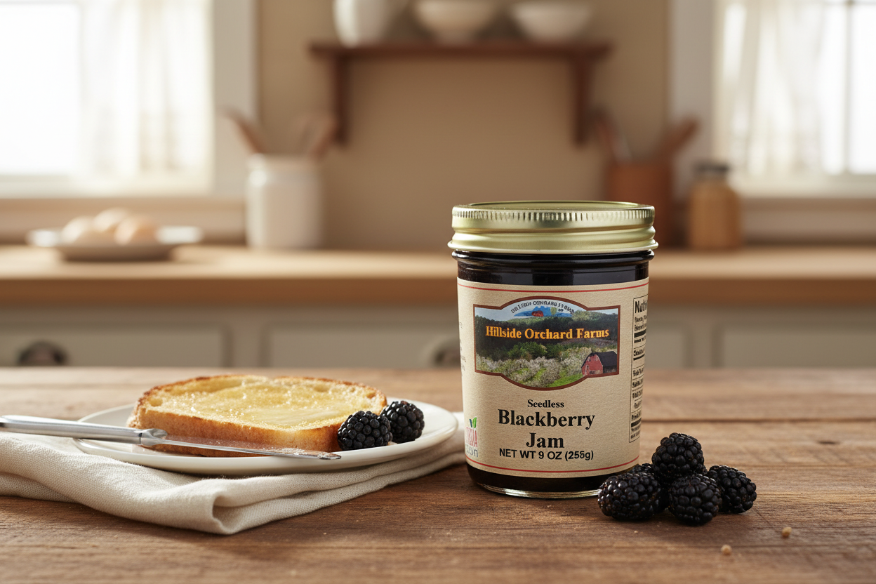 Hillside Orchard Farms Blackberry Jam (9 oz)