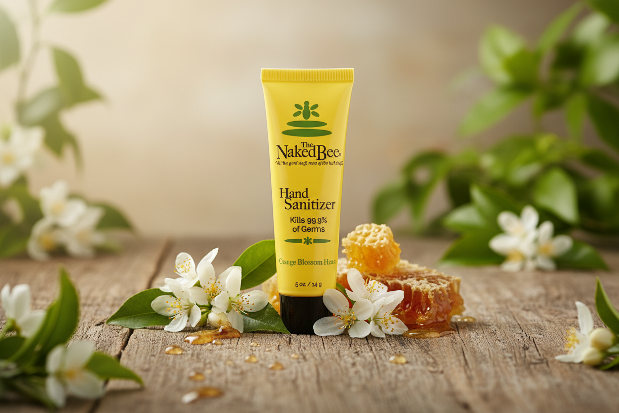 The Naked Bee Hand Sanitizer – Orange Blossom Honey (0.5 oz)