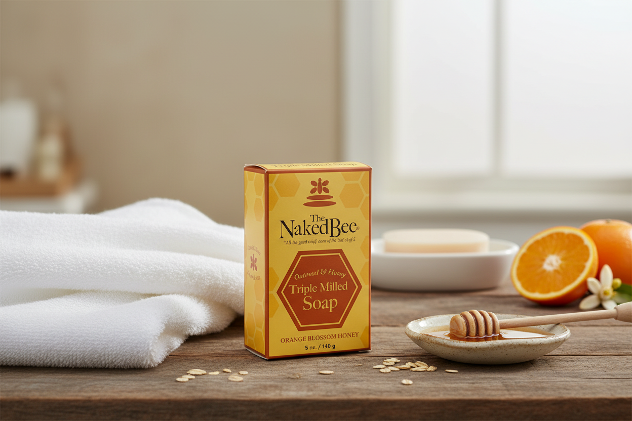 The Naked Bee Oatmeal & Honey Triple Milled Soap (5 oz)
