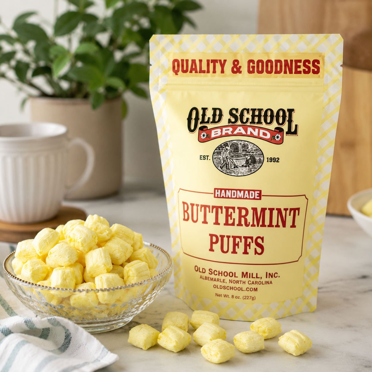 Old School Brand Handmade Buttermint Puffs – 8oz