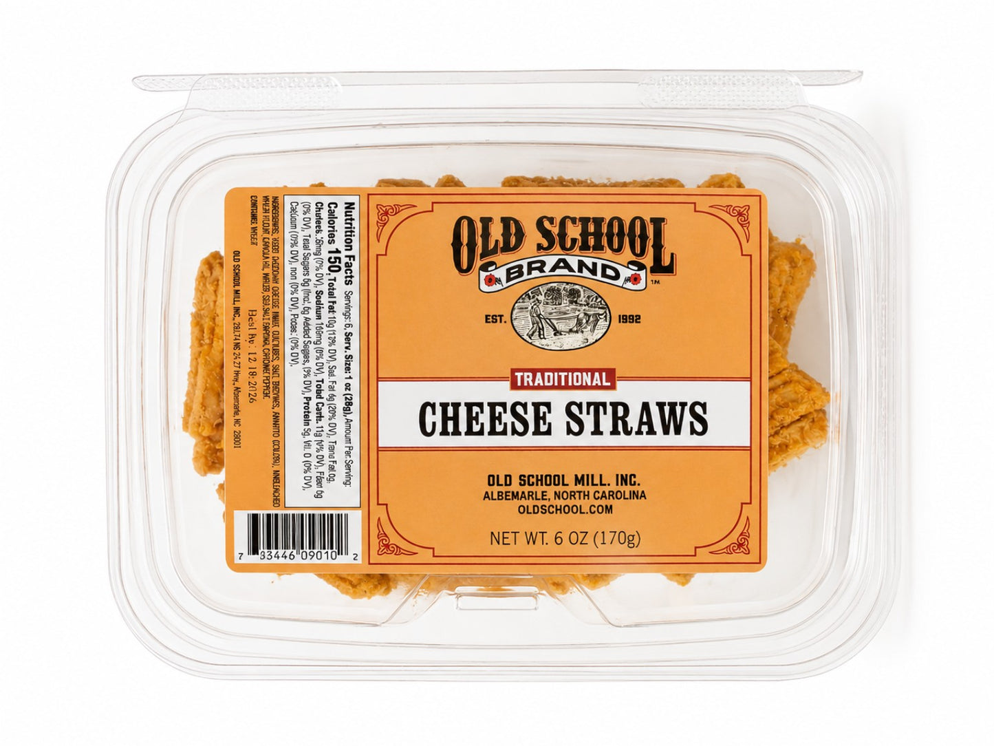 Old School Brand Traditional Cheese Straws – 6oz
