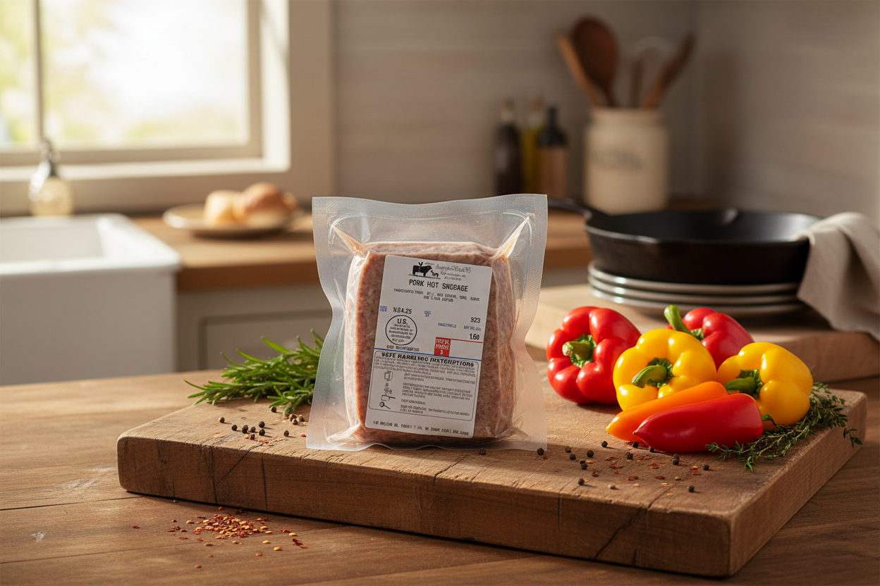 Hot Sausage – Satterfield Cattle Co. (1 lb)