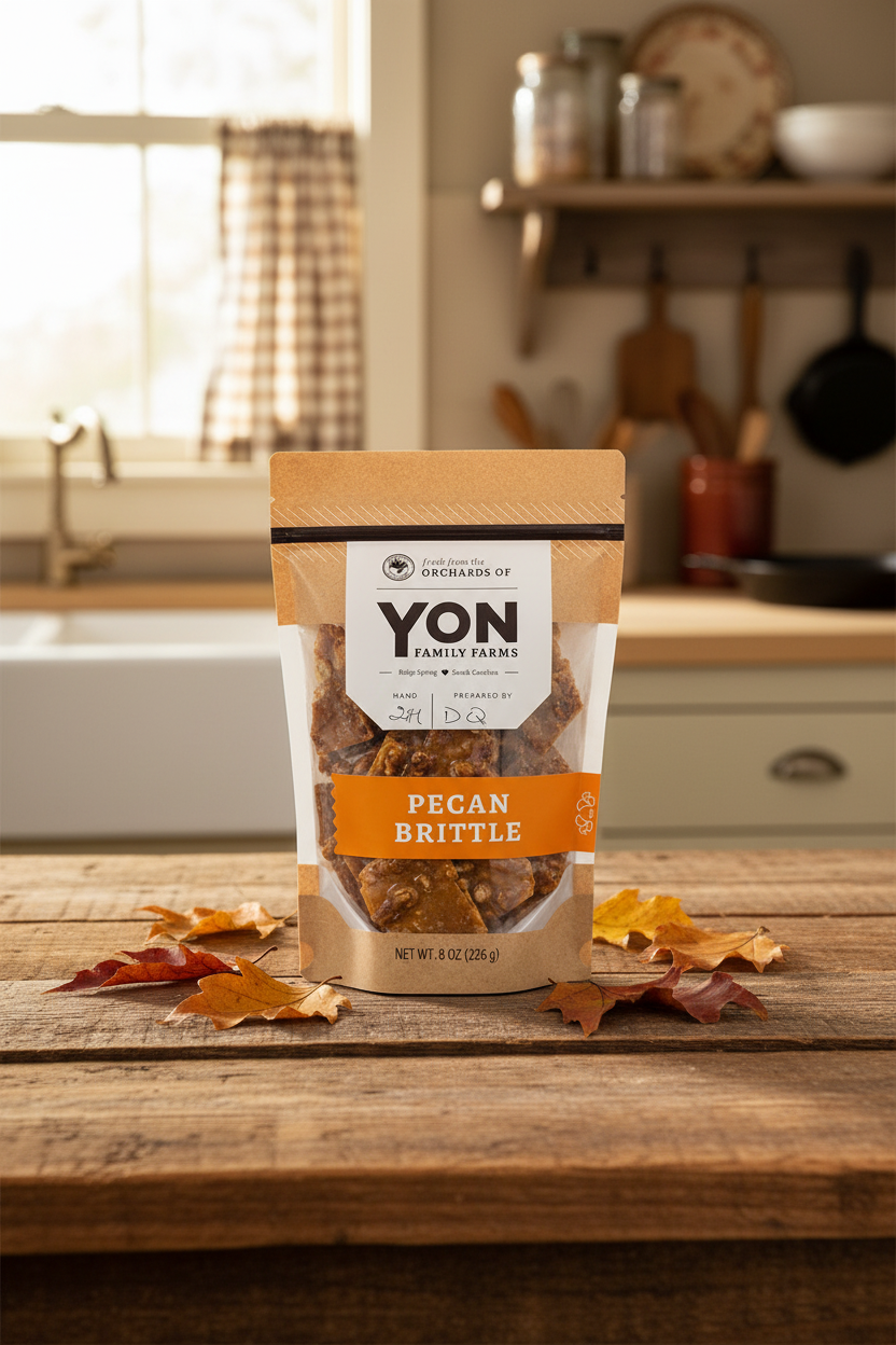 Yon Family Farms Pecan Brittle (8 oz)