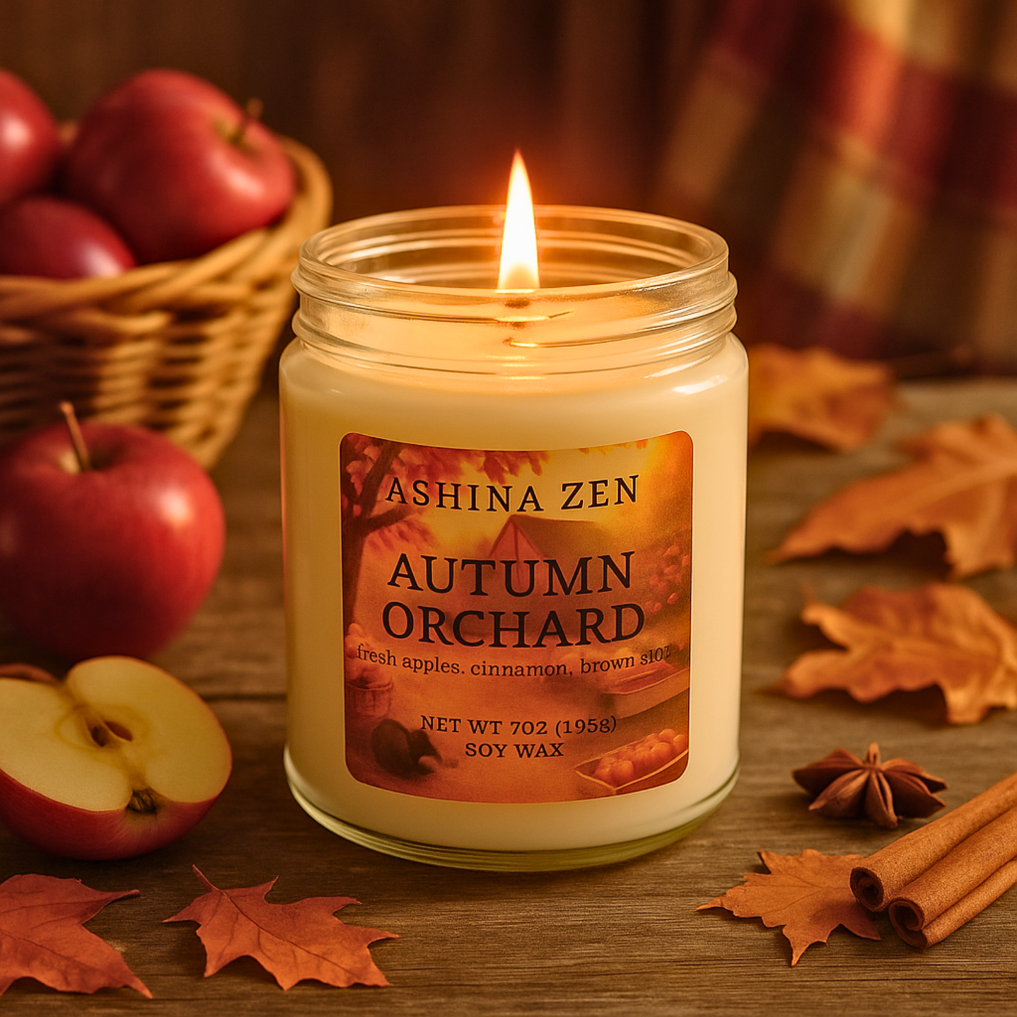 Autumn Orchard Soy Candle – 9oz