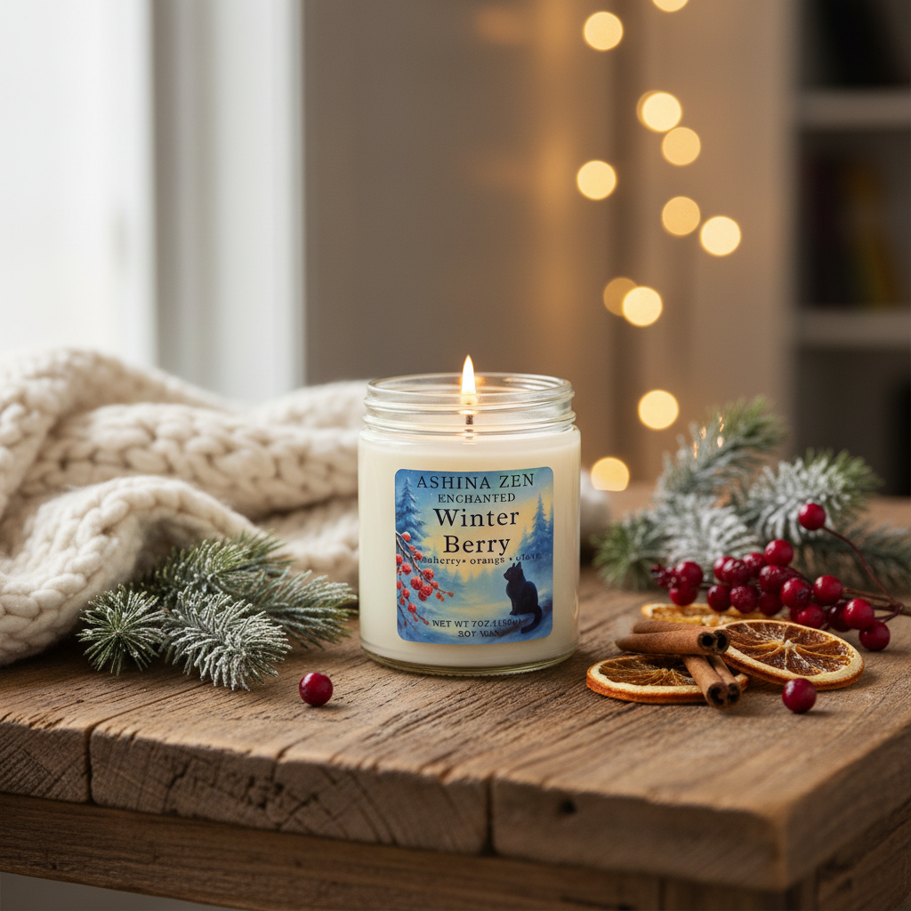 Enchanted Winter Berry Soy Candle – 9oz