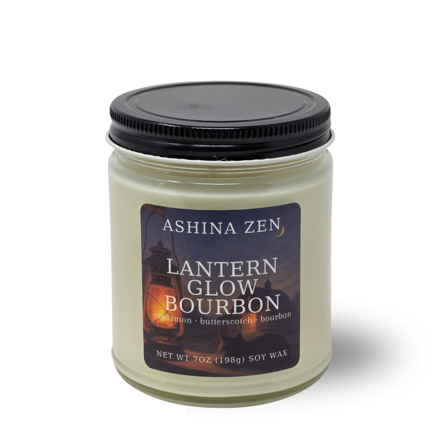 Lantern Glow Bourbon Soy Candle – 9oz