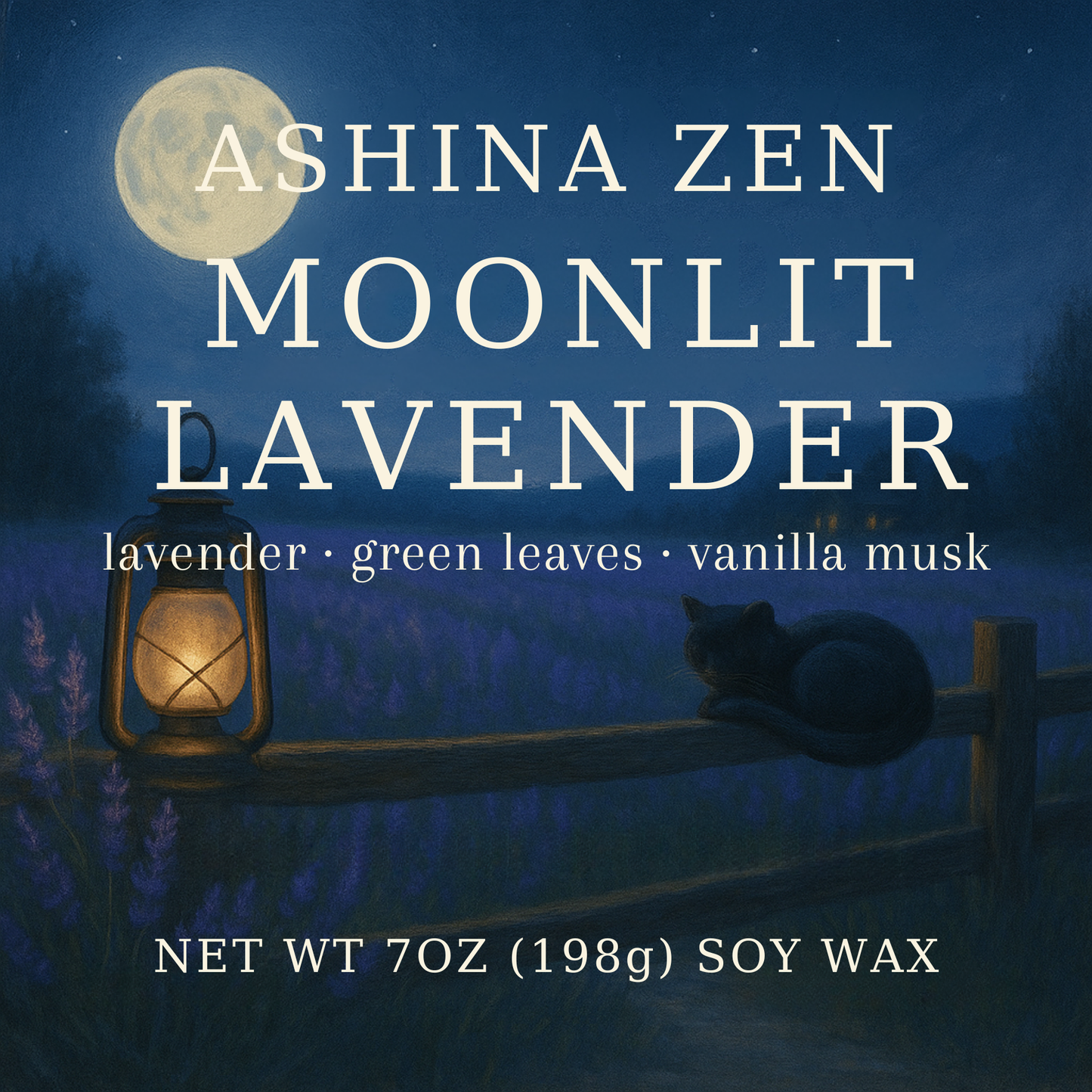 Moonlit Lavender Soy Candle – 9oz