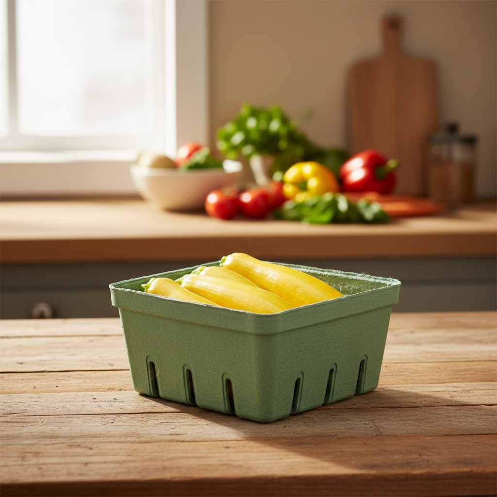 Fresh Yellow Squash Basket