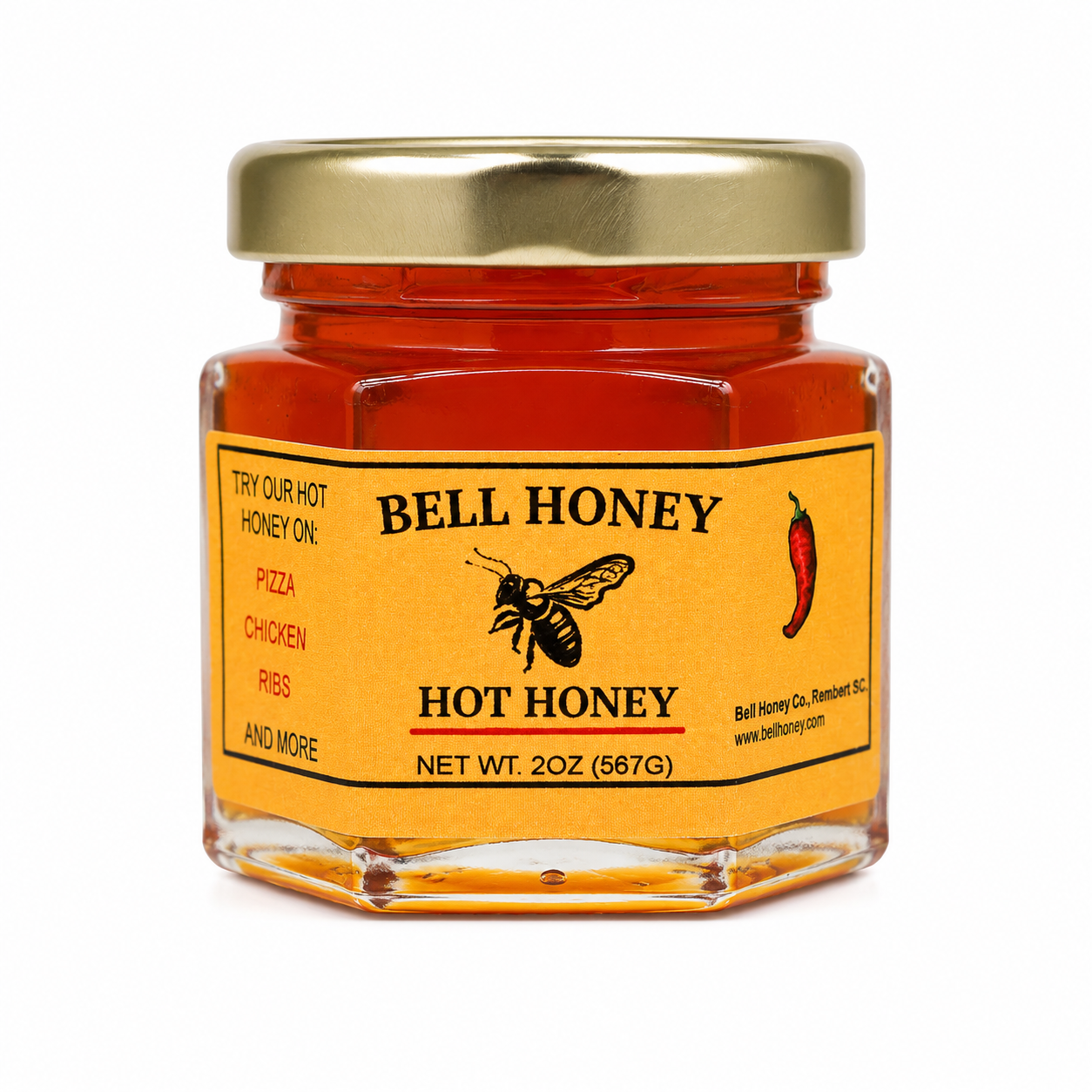 Bell Honey Hot Honey – 2oz (567g)