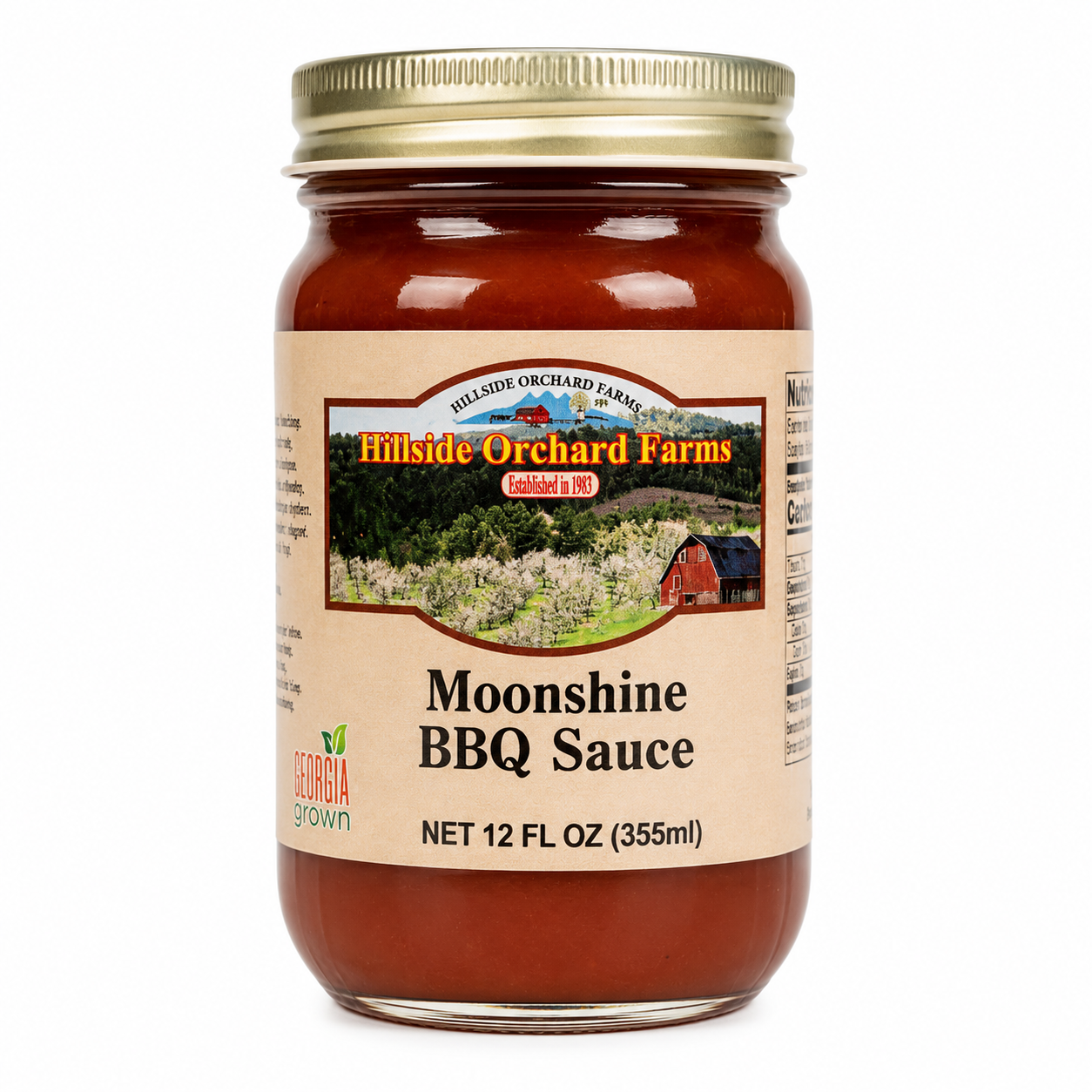 Hillside Orchard Farms Moonshine Barbecue Sauce – 12 fl oz