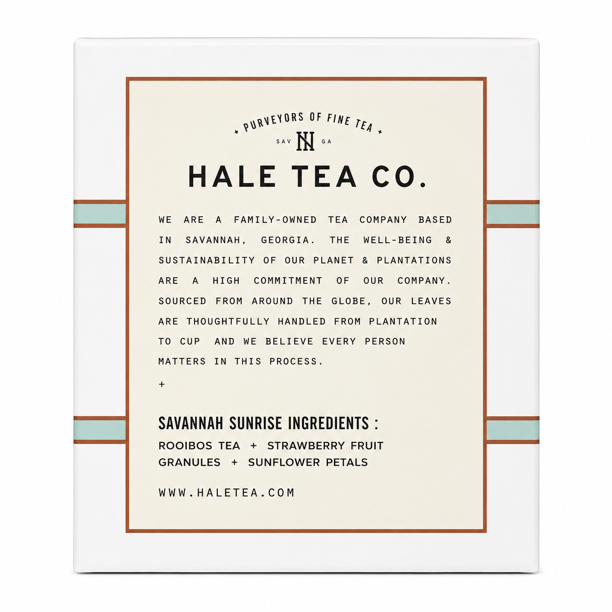 Hale Tea Co. Savannah Sunrise Tea