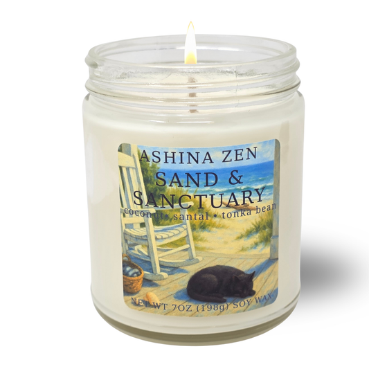 Sand & Sanctuary Soy Candle – 9oz