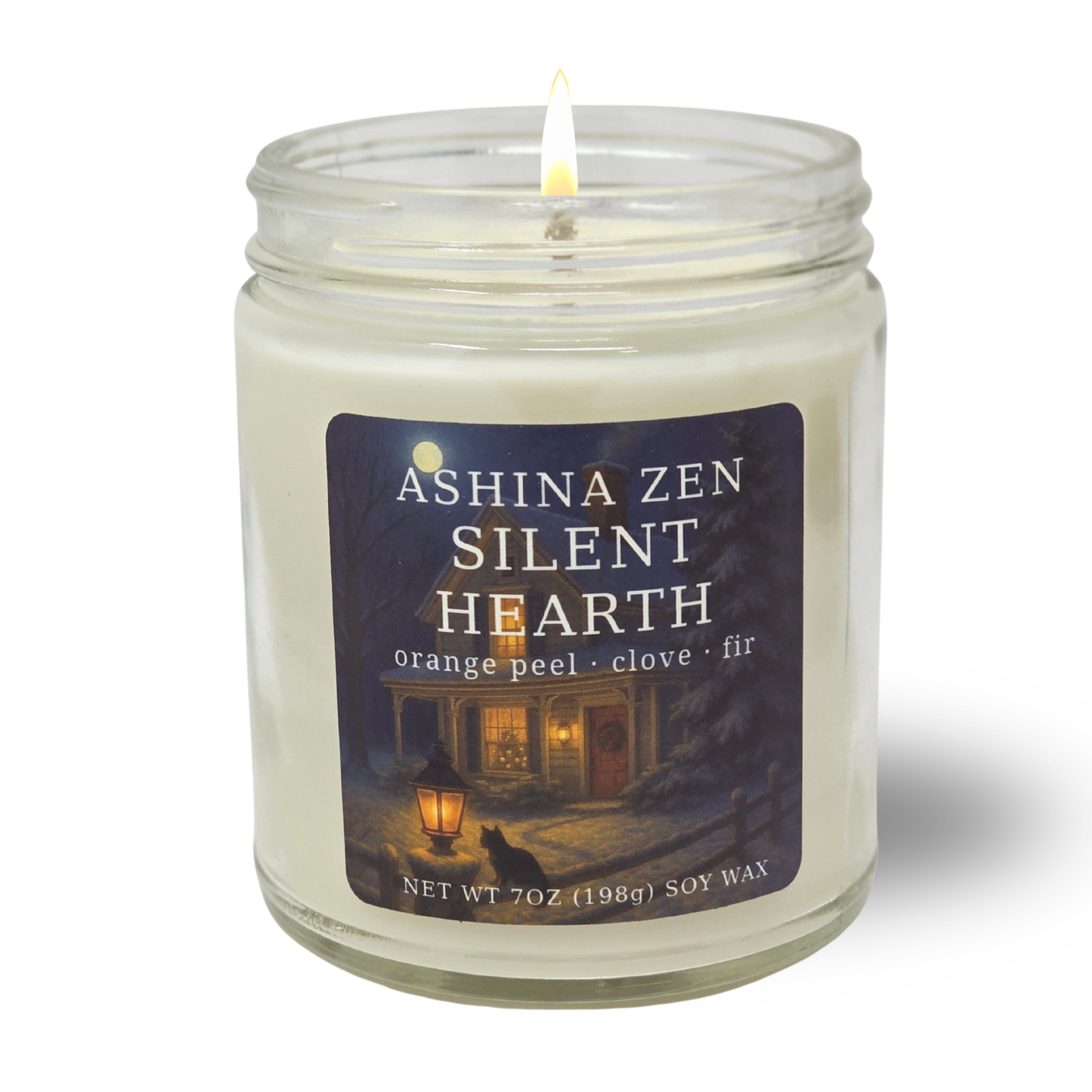 Silent Hearth Soy Candle – 9oz