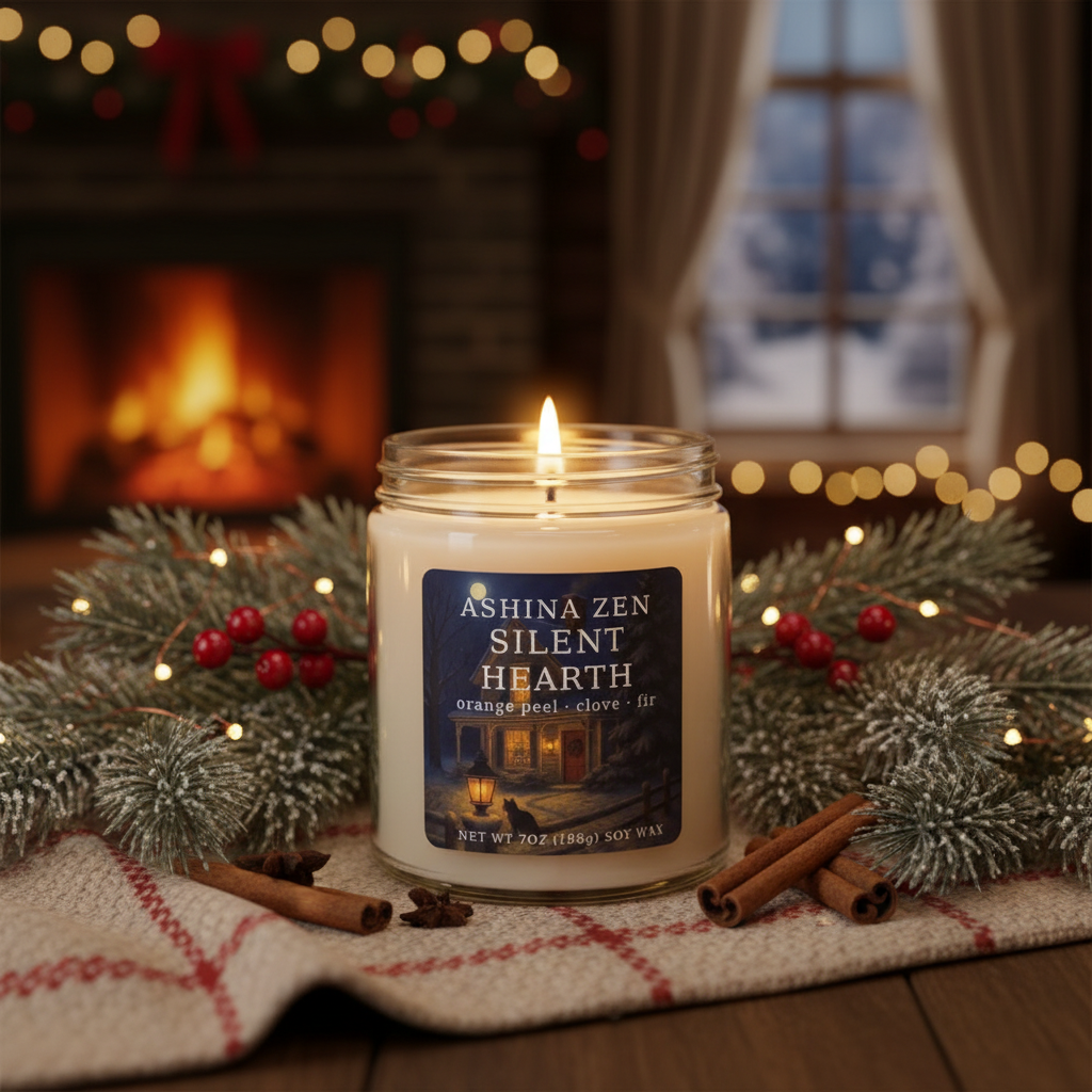 Silent Hearth Soy Candle – 9oz