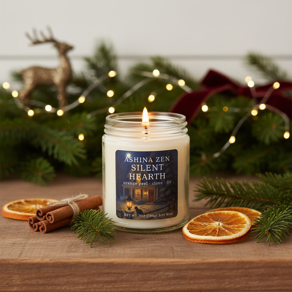 Silent Hearth Soy Candle – 9oz