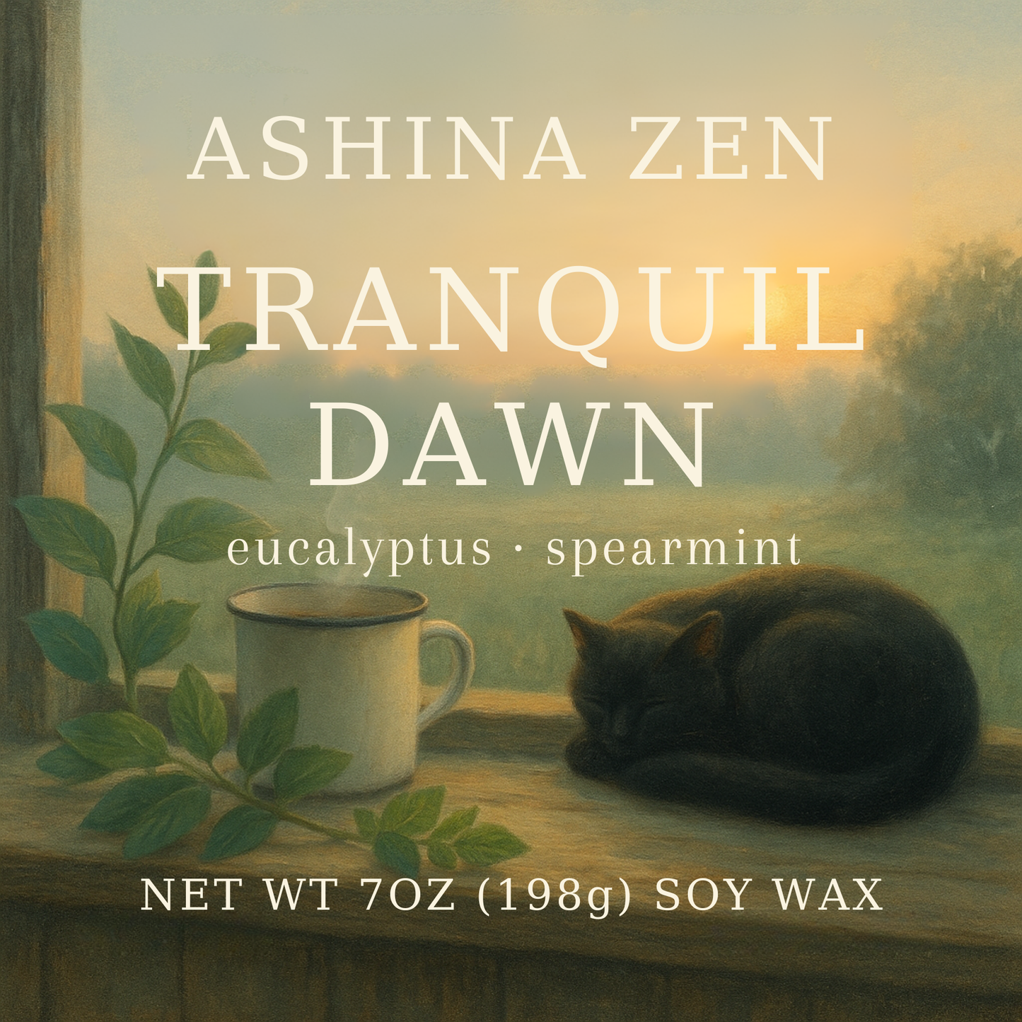 Tranquil Dawn Soy Candle – 9oz