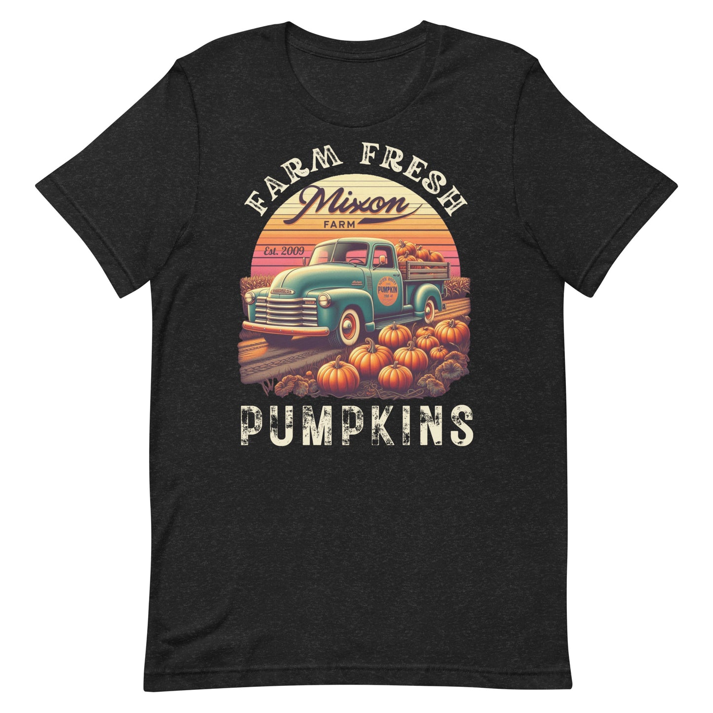 Pumpkin Season Vintage Truck Retro Style T-Shirt