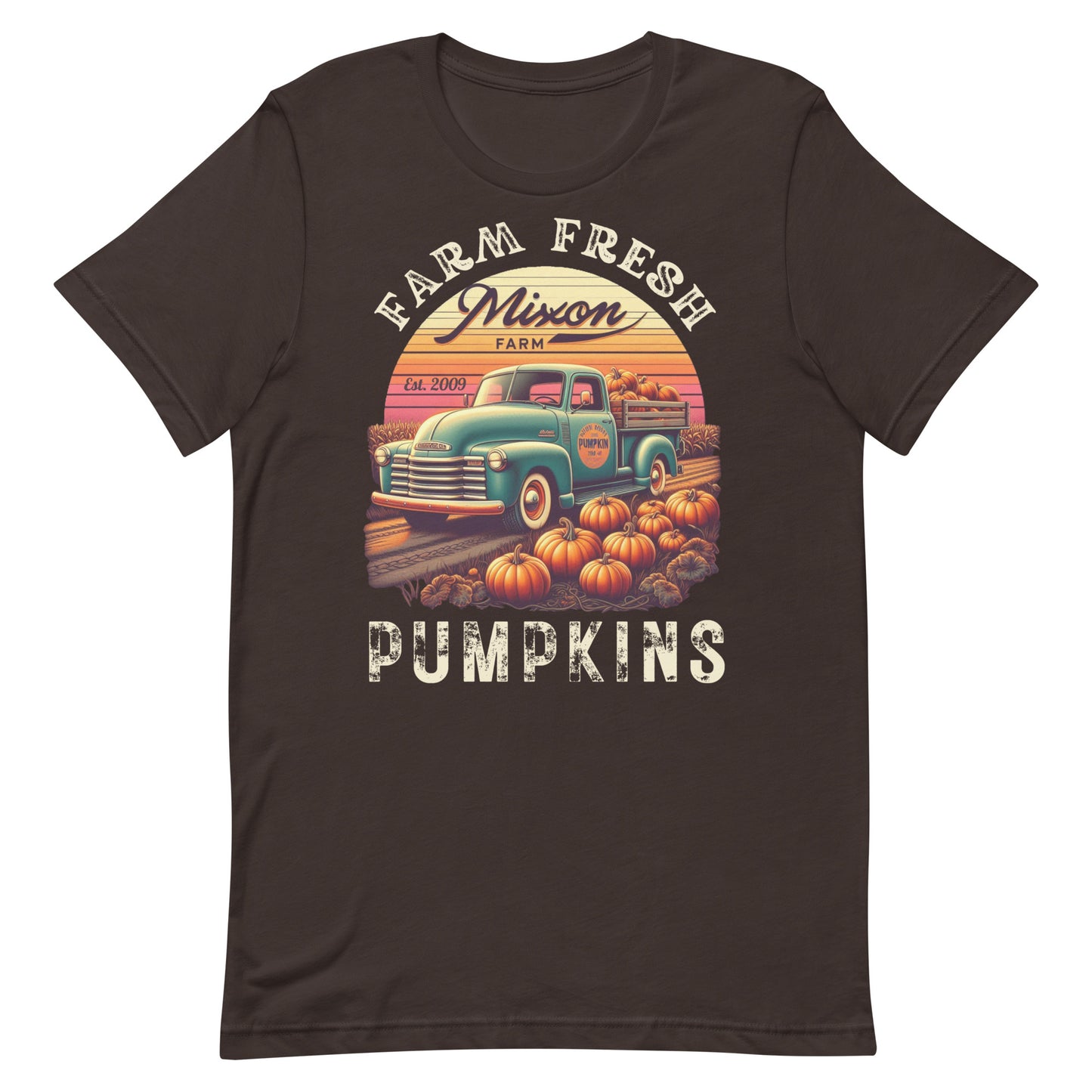 Pumpkin Season Vintage Truck Retro Style T-Shirt