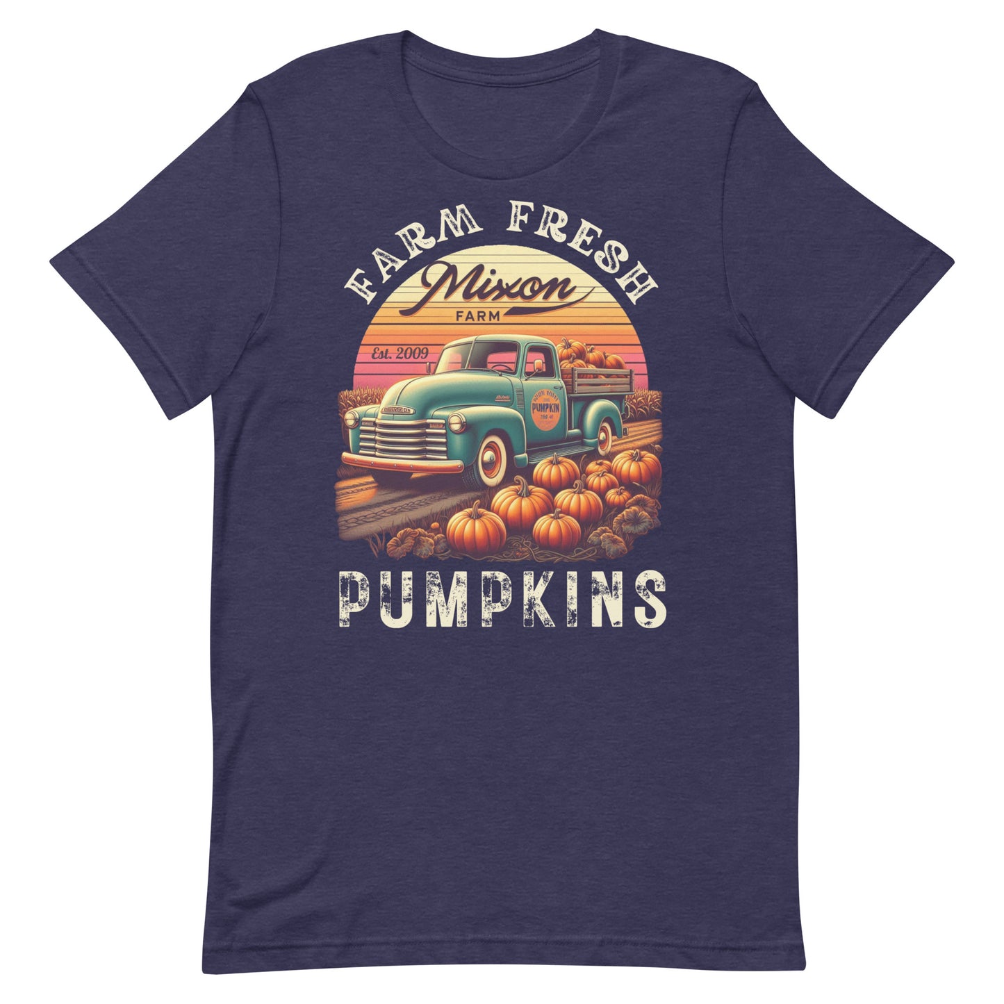 Pumpkin Season Vintage Truck Retro Style T-Shirt
