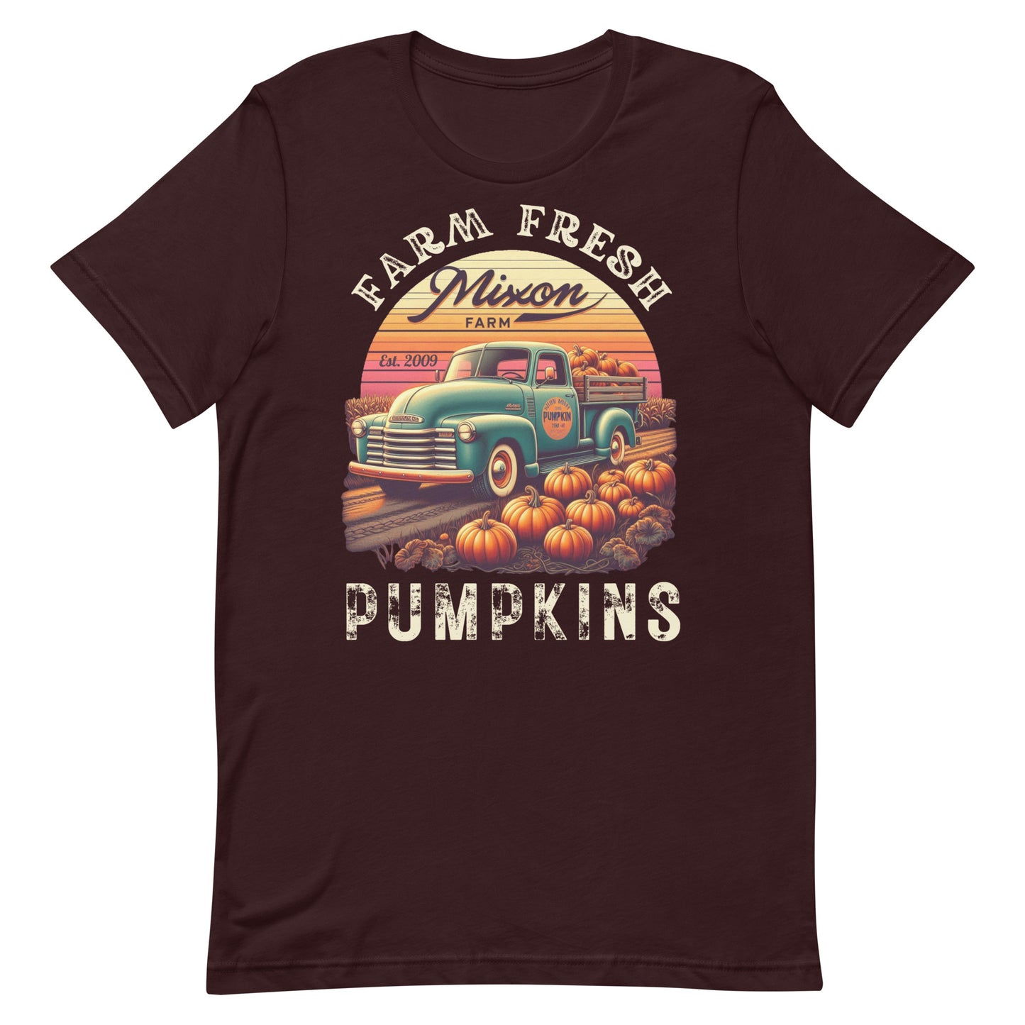 Pumpkin Season Vintage Truck Retro Style T-Shirt